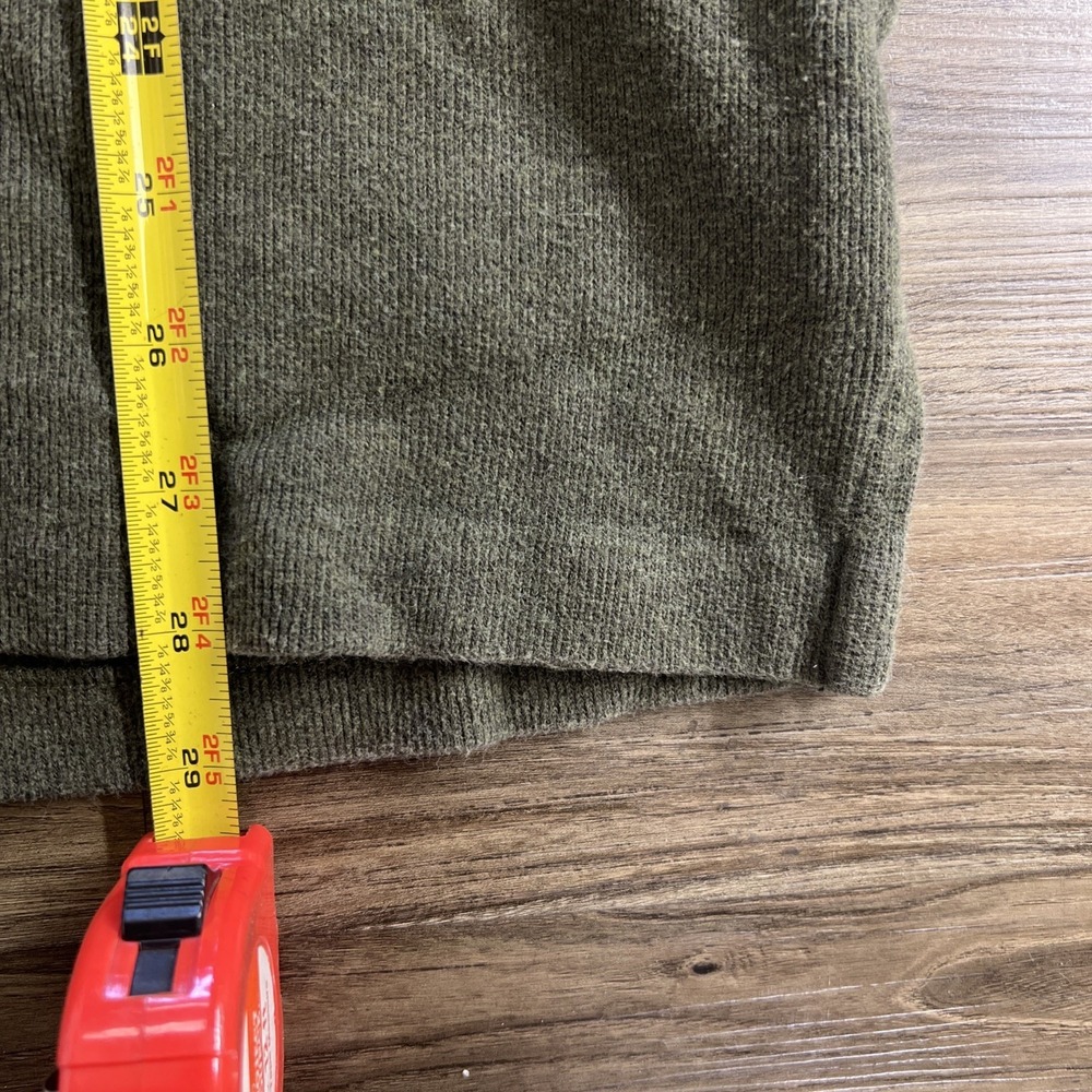 Vintage Polo Ralph Lauren Men's Olive 1/4 Zip Cotton Pullover Size XXL - Picture 2 of 8